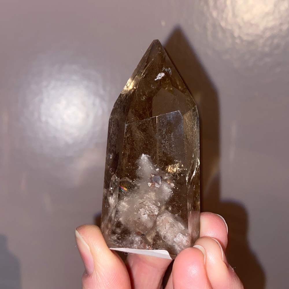 Elegant Brown Crystal Tower